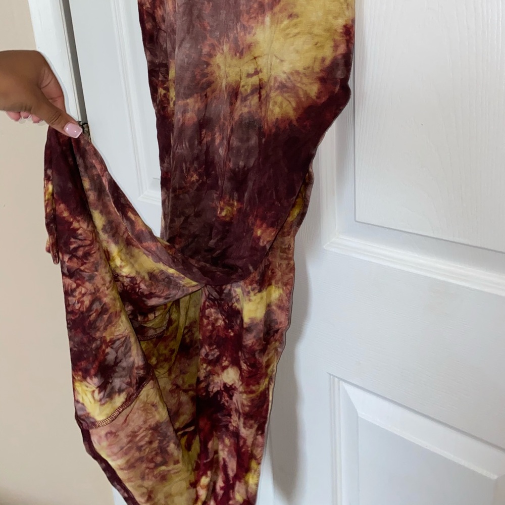 Tie Dye Slit maxi dress
